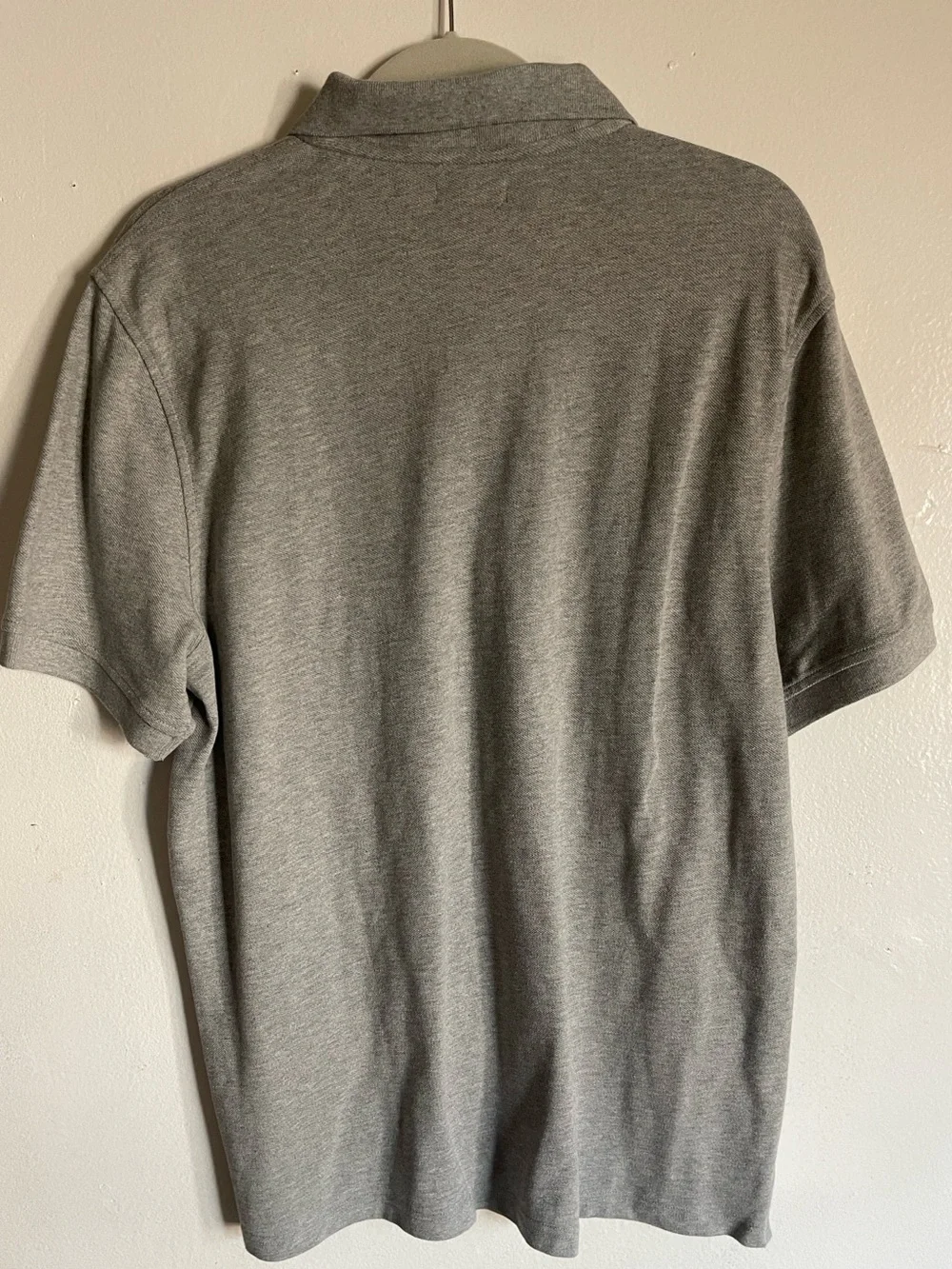 NWT J.Crew Always Men’s Gray Cotton Polo Shirt Sz Large Classic Preppy Academia